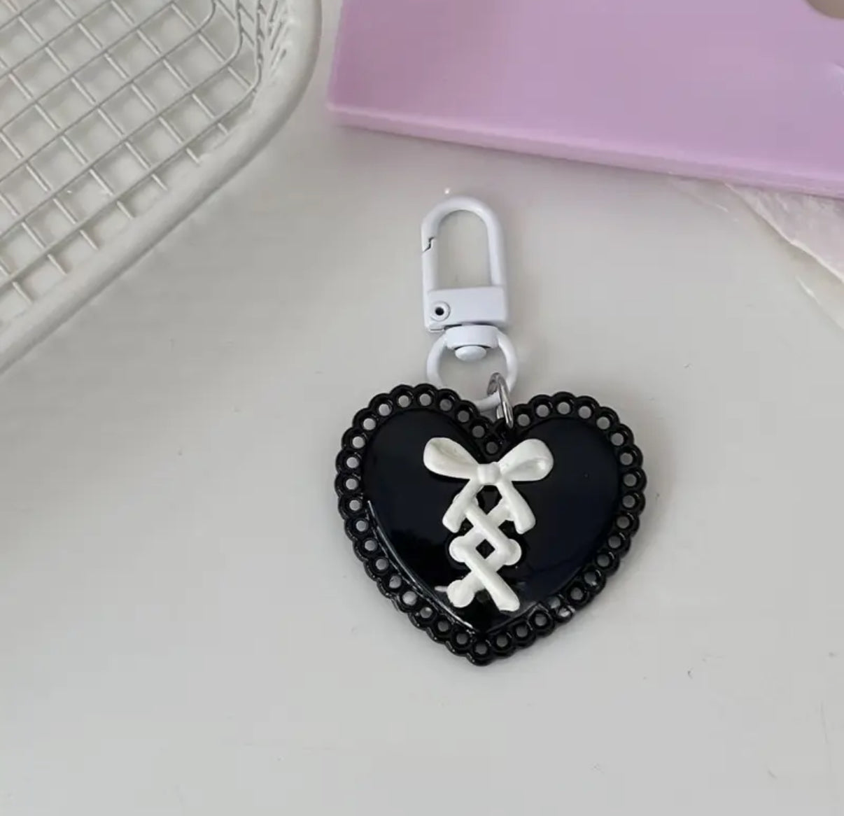 Hearts Keyring charms