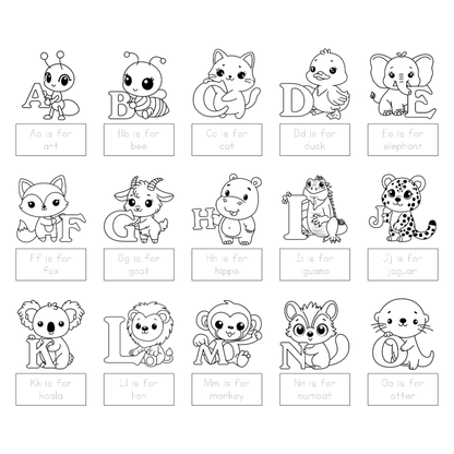 Alphaber (Coloring & Tracing book)