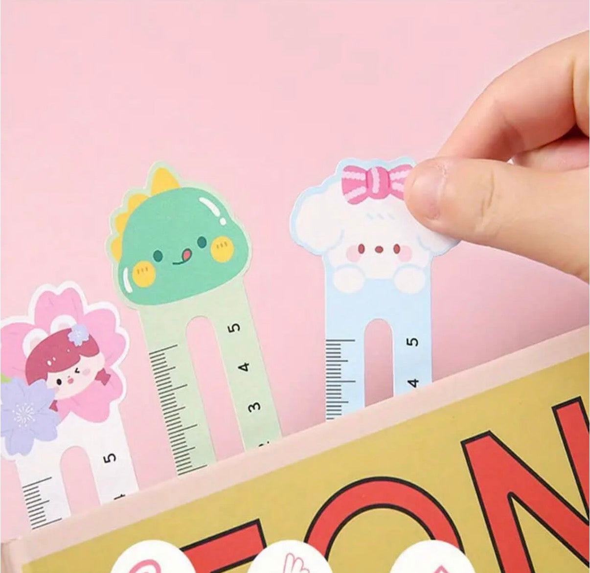⁠Cute Cartoon Bookmarks (pack of 10)