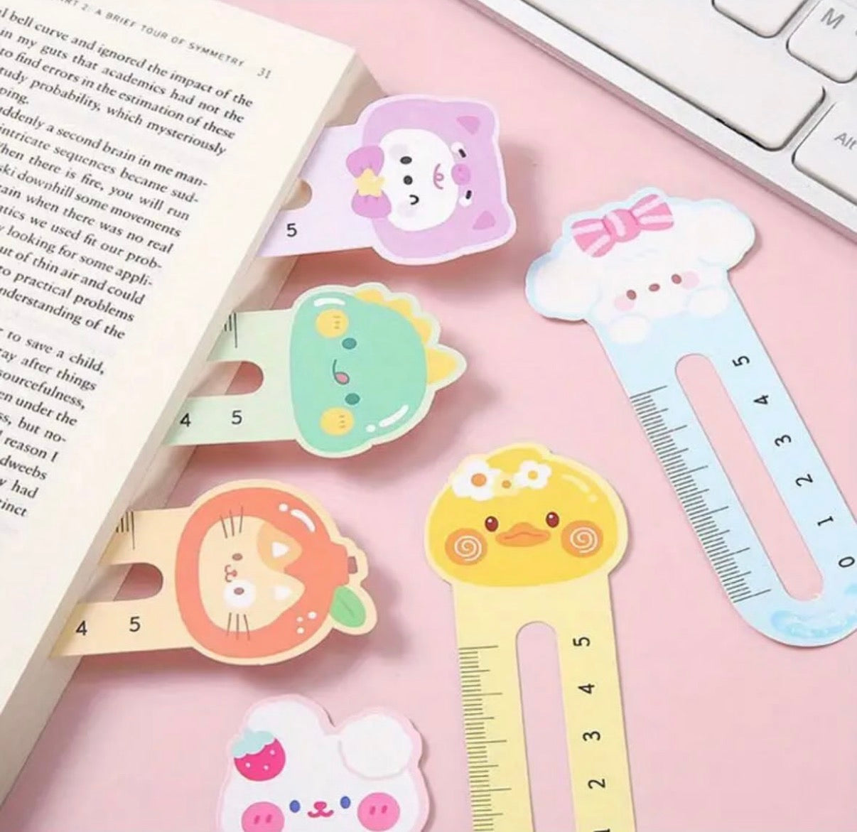 ⁠Cute Cartoon Bookmarks (pack of 10)