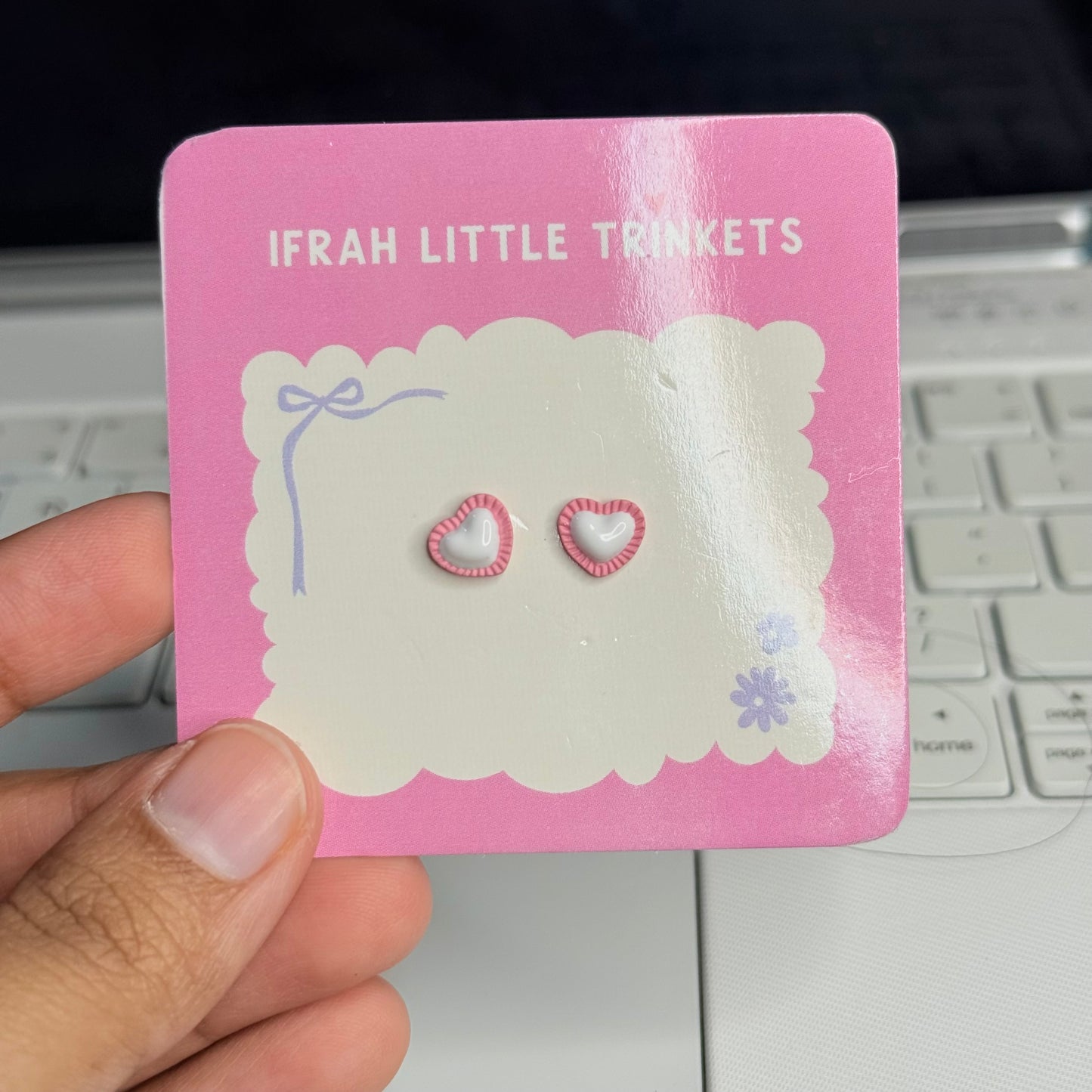 Pink & White Heart