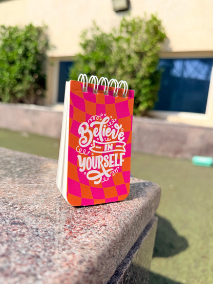 Believe in Yourself Mini Diary